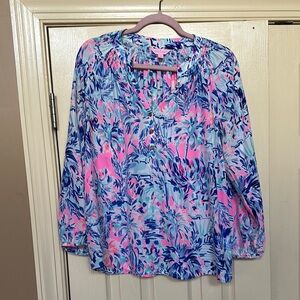 Lilly Pulitzer Elsa Silk Top - Cocktail Cabana